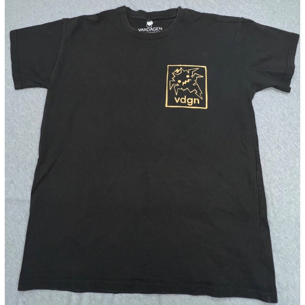 Vardagen‎ "Always Working Out The Bugs" Black T-Shirt Medium 100% Cotton Made In